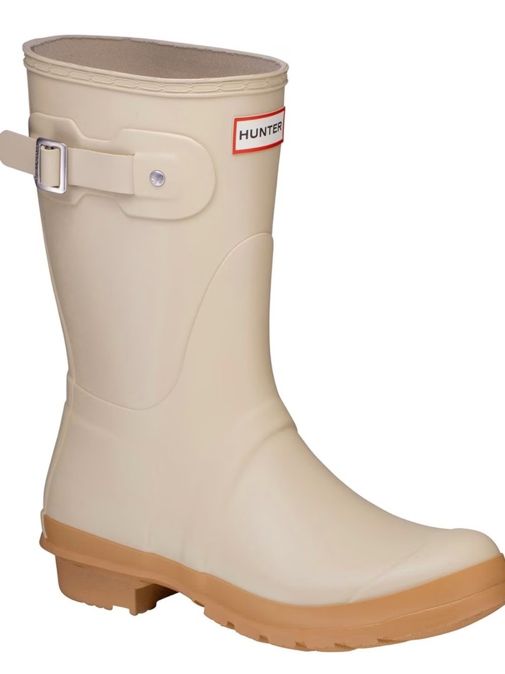 Hunter Short Rain Boot Gravel/Biscuit Size 11 • New in Box - Picture 1 of 8